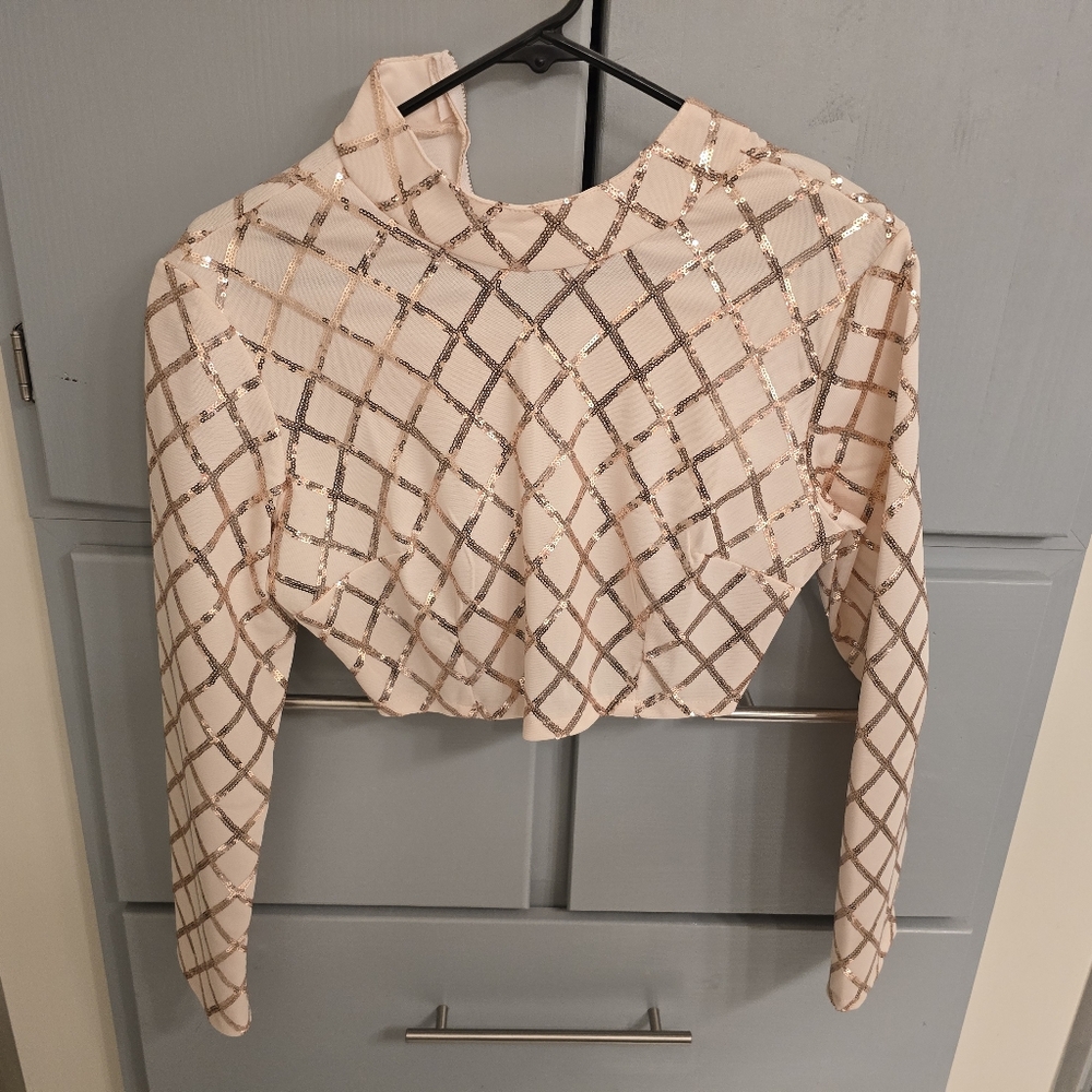 Crop top rose gold